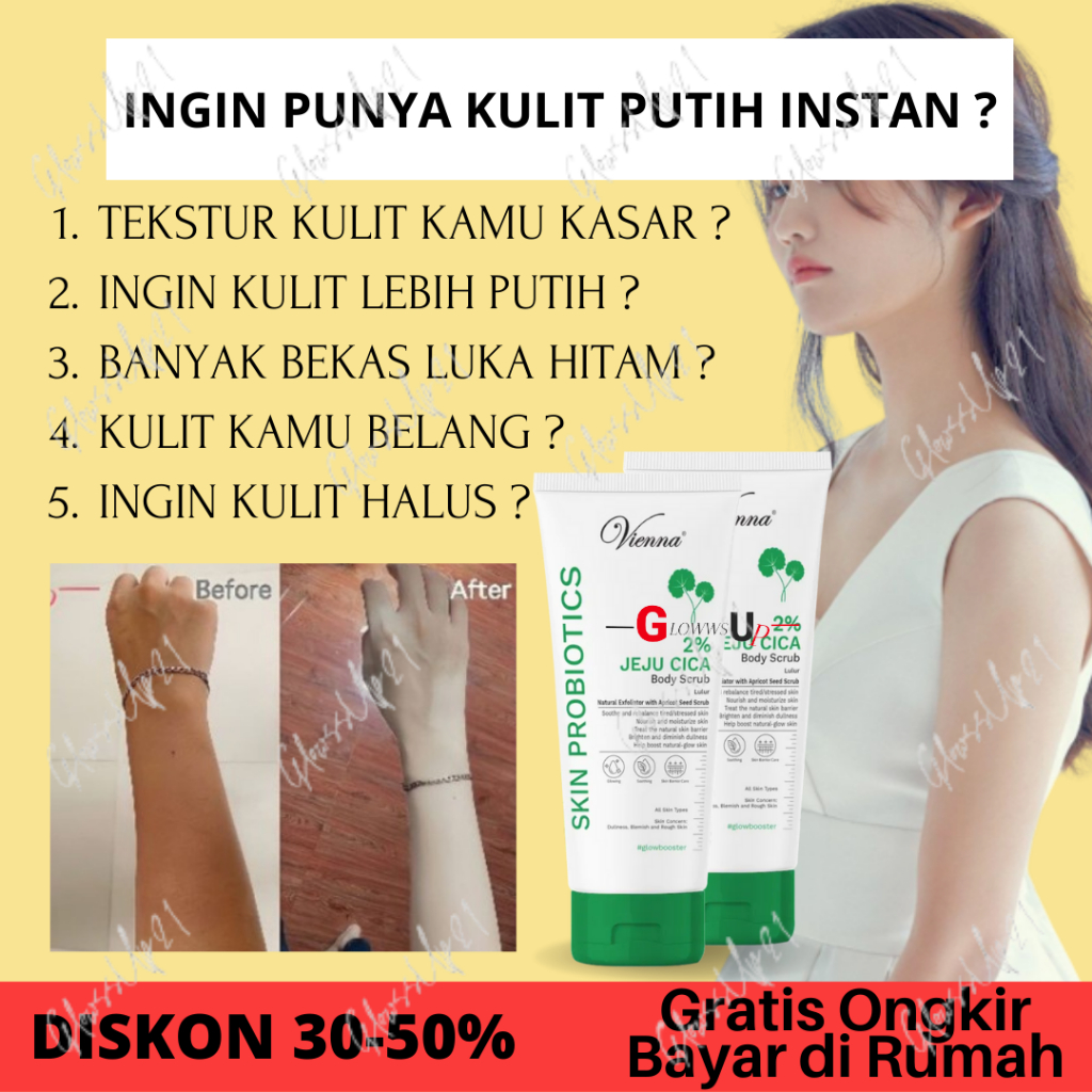 VIENNA SKIN PROBIOTICS BODY SCRUB JEJU CICA-LULUR VIENNA JEJU 200ML