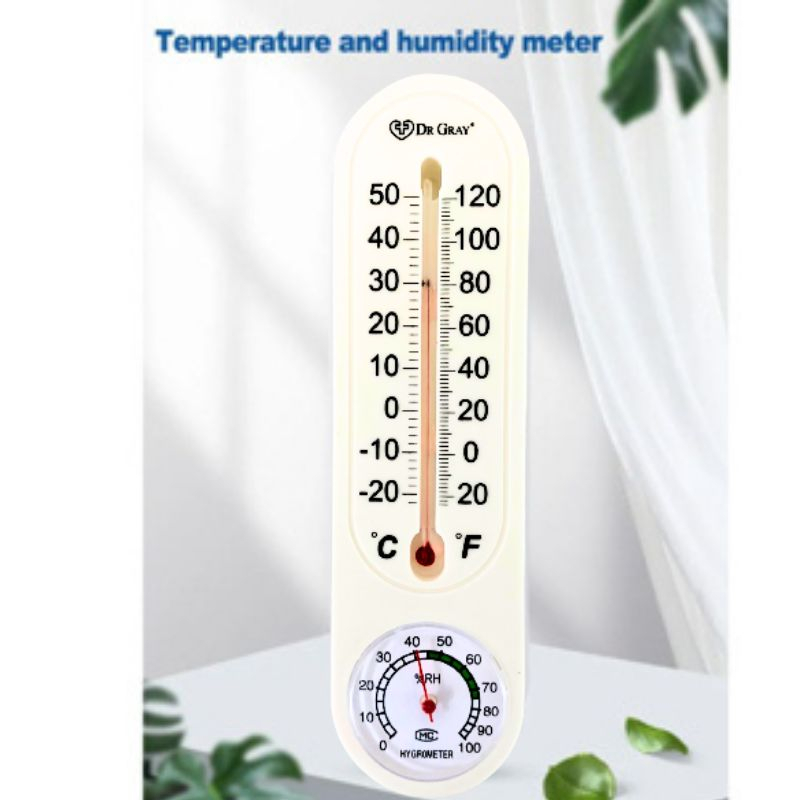 Thermometer Ruangan dan hygrometer Ruangan 9 inch Merek DR.GRAY - HG9