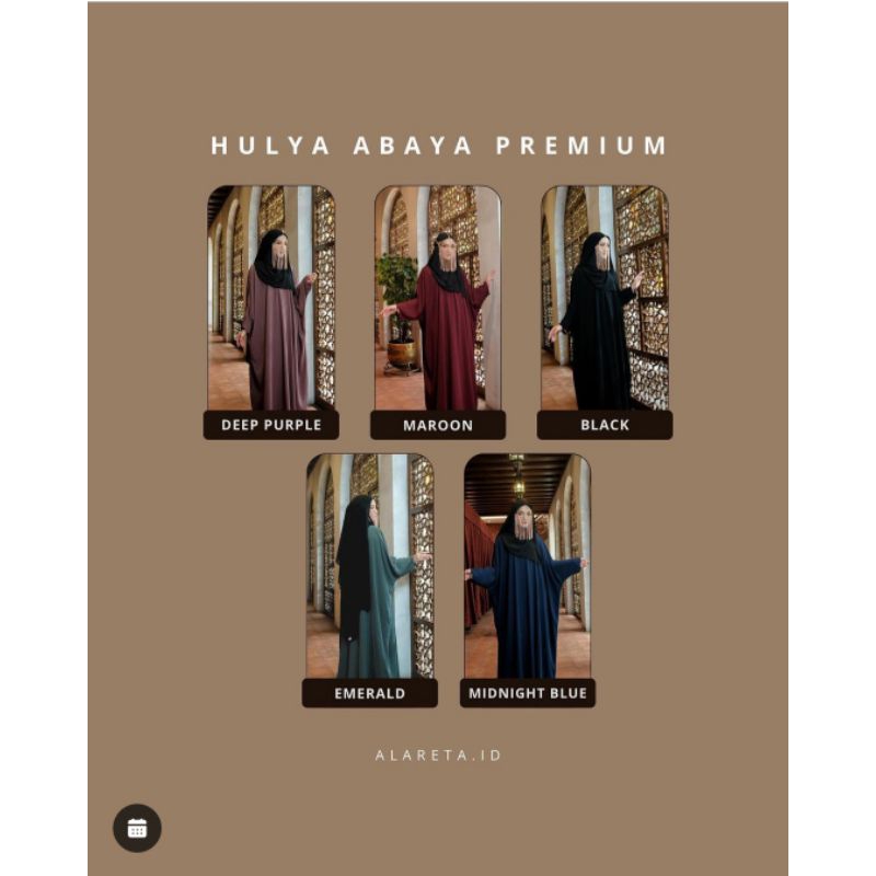 [READY STOCK] HULYA ABAYA PREMIUM ALARETA