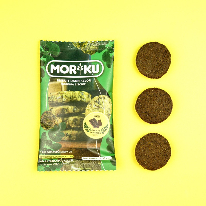 

MORIKU Choco Moringa Biscuit | Biskuit Daun Kelor Coklat