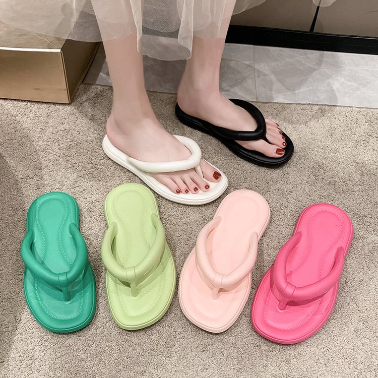 PROMO 10.10 PUNCAK ☀ACCBAYI☀ SD18 PVC Sandal Jepit Wanita Import Bangkok Karet Bulat Rubber Rebal Anti Slip Bahan Lentur Elastis Empuk