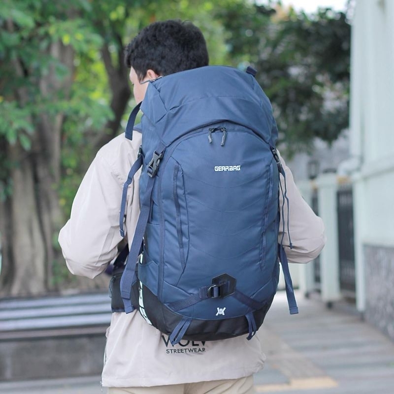 ARGL Tas Ransel Keril Gunung Pria Anti Air Kapasitas 50 Liter Tas Carrier Punggung Cowok Besar Backpack Outdoor