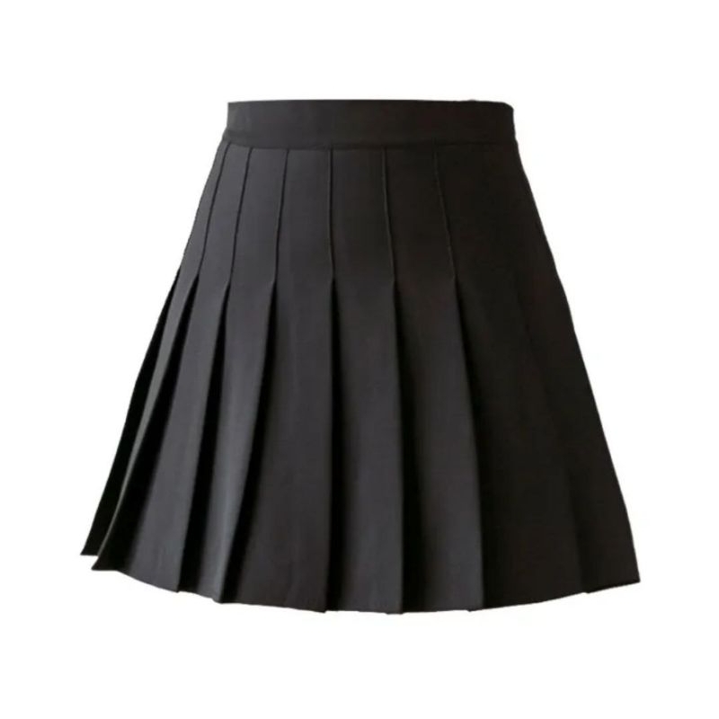 Tennis Skirt/ Rok Pendek/ Rok Celana/ Pleated Tartan Skater Mini Plisir Polos Jepang Korea