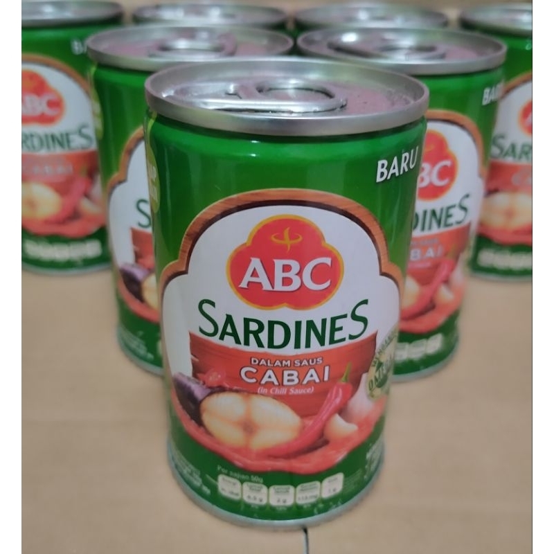 

Sarden ABC Saus Cabai - Sarden Kaleng Kemasan Ekonomis (155gr)