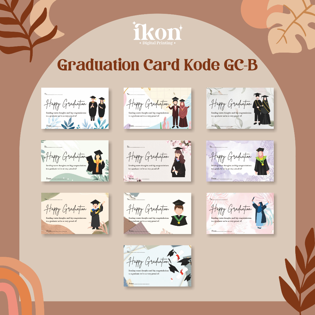 GRADUATION CARD / KARTU UCAPAN WISUDA/ GRADUATION GREETING CARD KODE GC-B