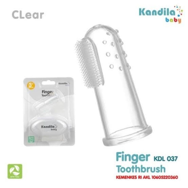 Kandila Baby Finger Toothbrush KDL037 - Kandila Tooth Brush Sikat Gigi Gusi lidah Anak Bayi