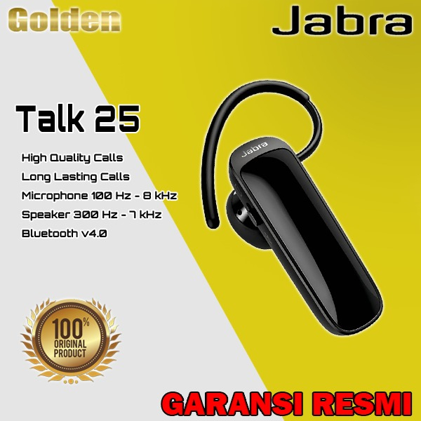 JABRA Talk25 / Talk 25 SE Wireless Bluetooth Headset Earphone Garansi Resmi