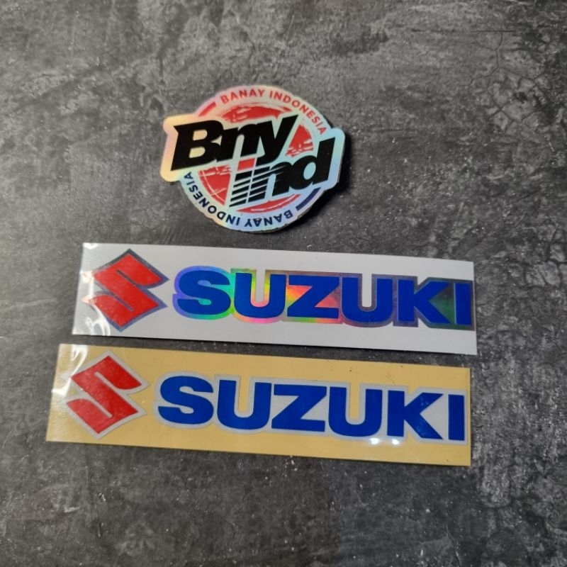 Sticker Stiker SUZUKI Tumpuk Cutting