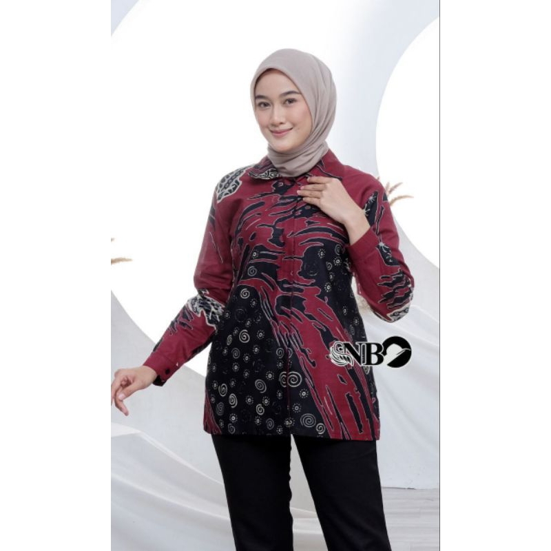 Batik Wanita Modern Size M, L, XL, XXL