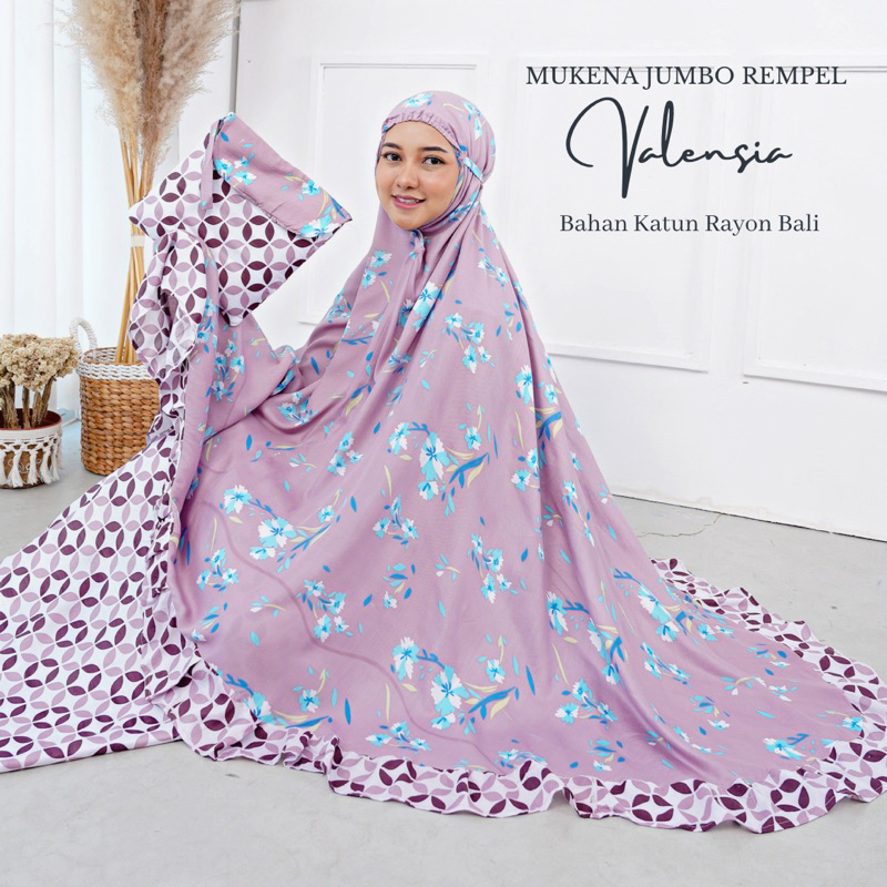 MUKENA VALENCIA JUMBO By Fanissa Hijab / MUKENA BALI DEWASA