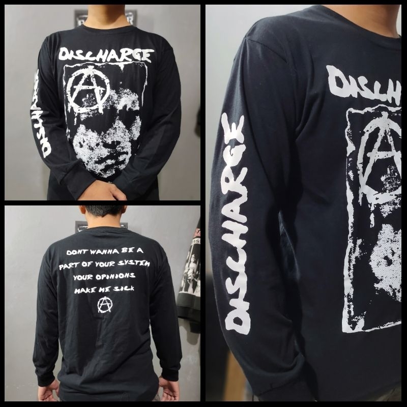 KAOS BAND PUNK LENGAN PANJANG DISCHARGE