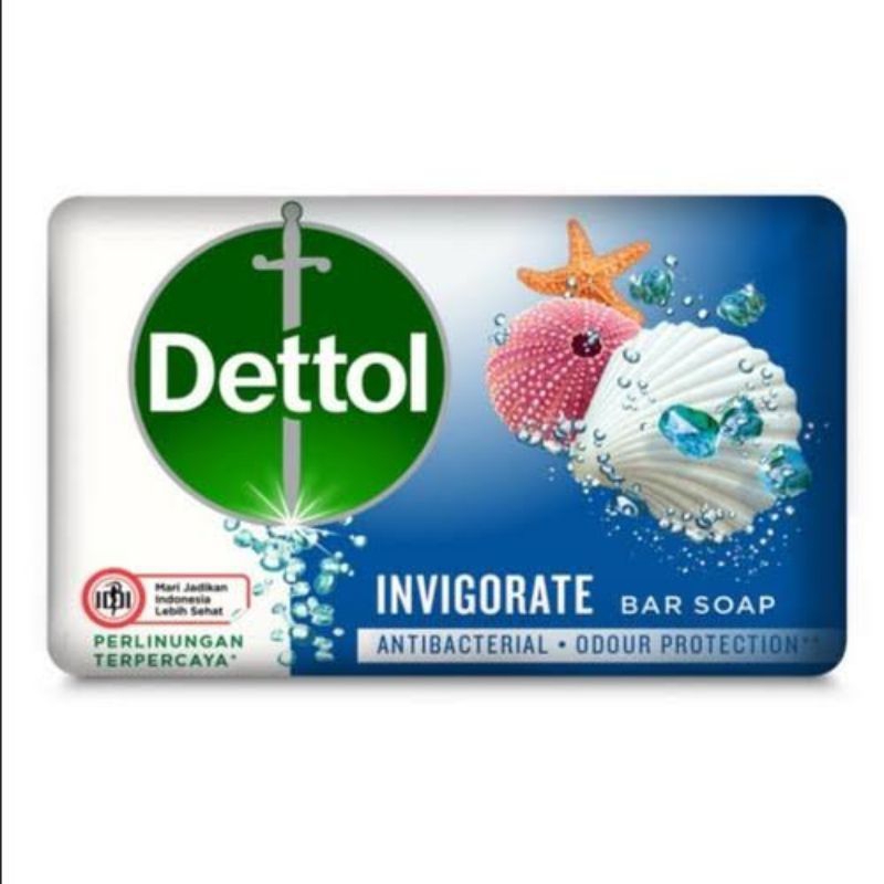 Dettol invigorate bar soap 100gr × 3 pcs