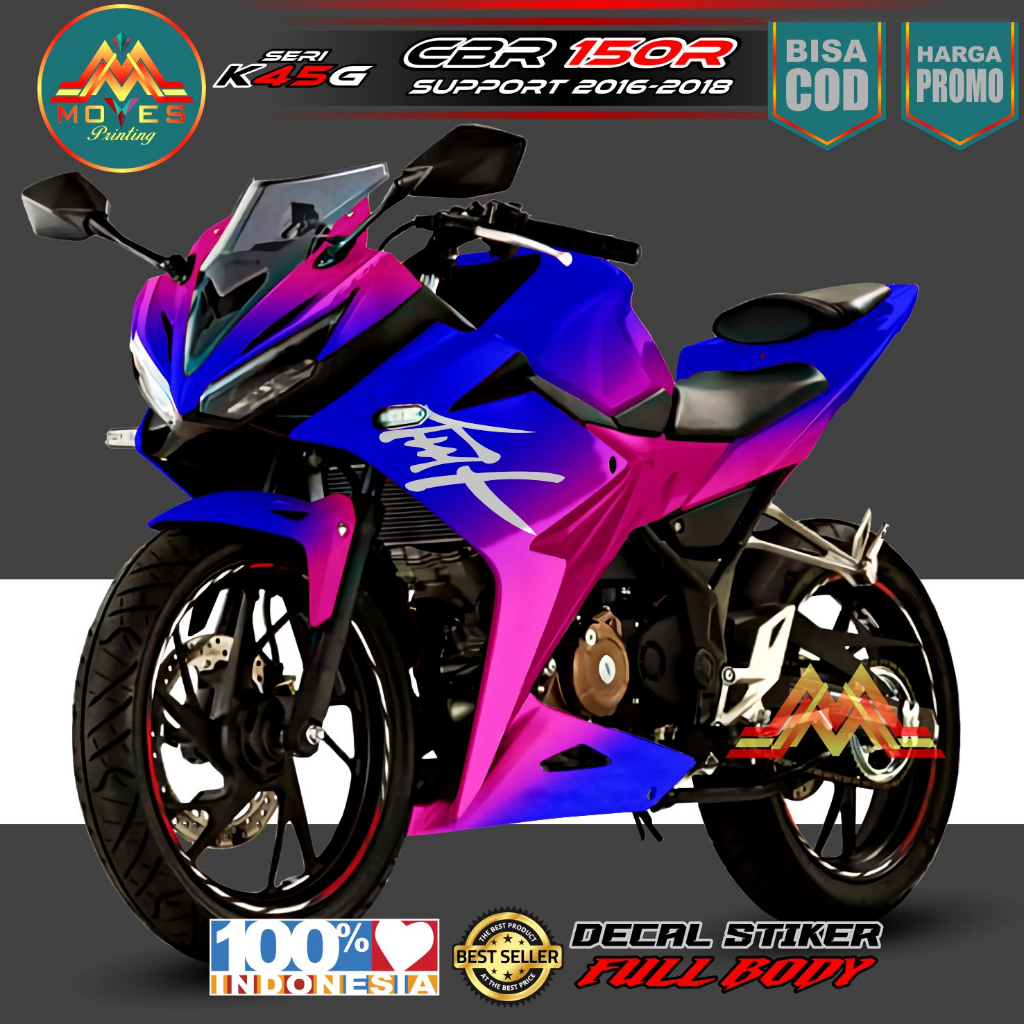 Promo Decal CBR 150R Facelift 2016 Full Body - Stiker CBR 150R Facelift 2017 Full Body - Striping CB