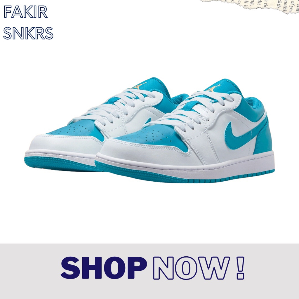 AIR JORDAN 1 LOW WHITE TEAL GS