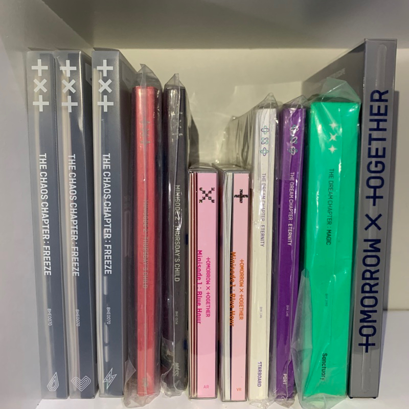 Album Only TXT TDCM Sanctuary, TDCE Port & Starboard, Minisode 1 Blue Hour AR & VR, TCCF Freeze Worl