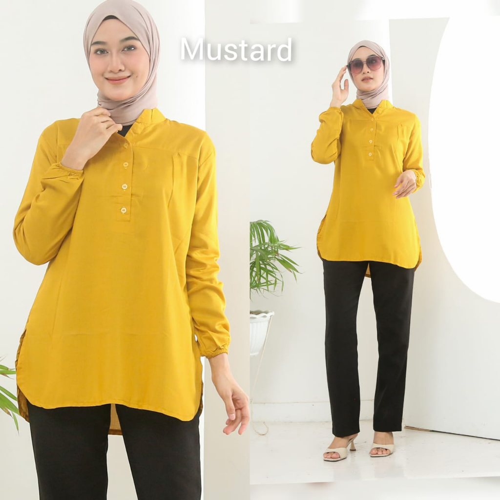 Atasan wanita blus kantor rayon premium