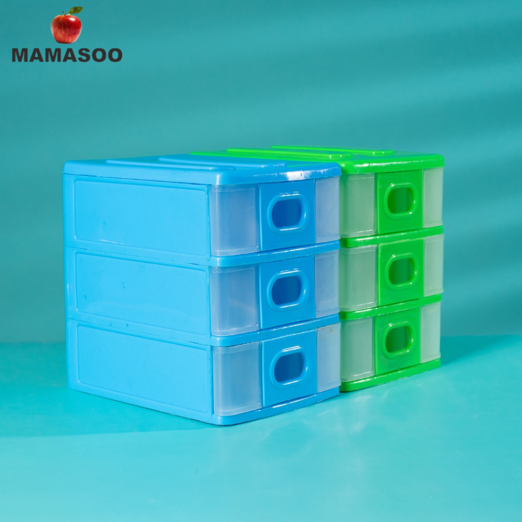 MAMASOO Mini Container/Laci Mini 3 Susun/Laci ATK