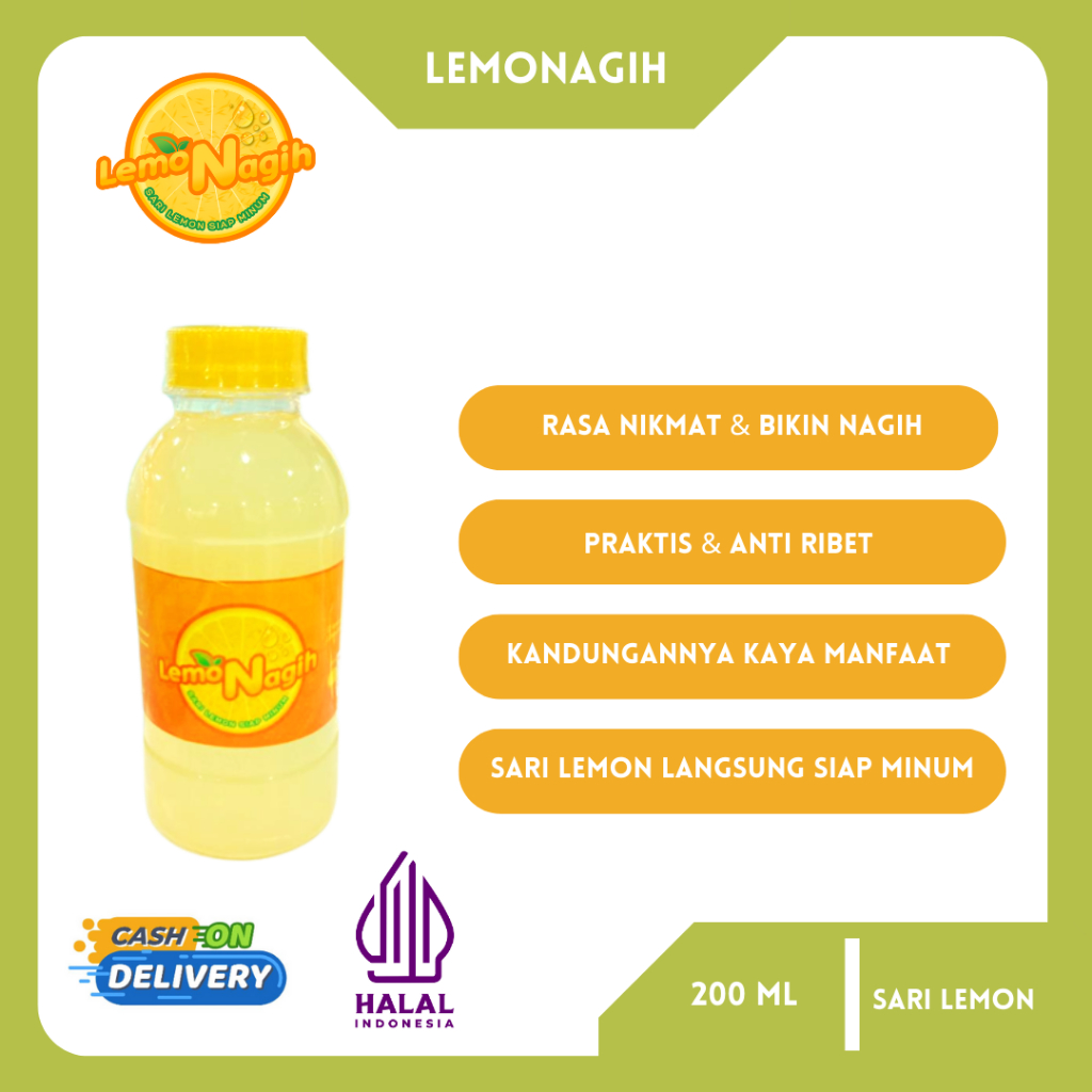 

READY TO DRINK Lemon California Siap Minum 200ml By LemoNagih Depok