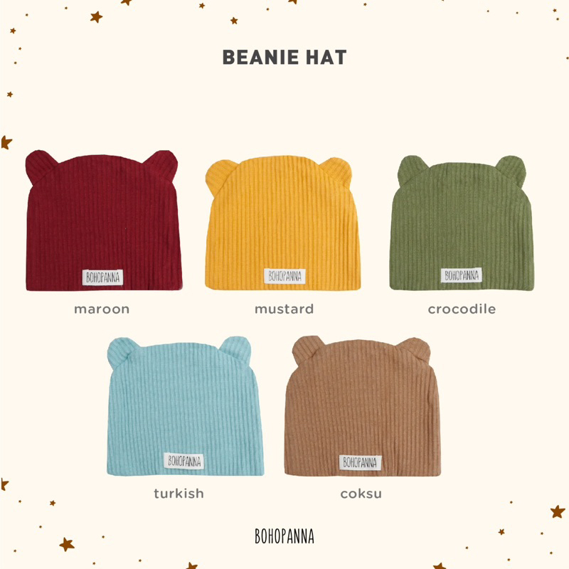 BEANIE HAT BOHOBABY BOHOPANA BEANIE HAT