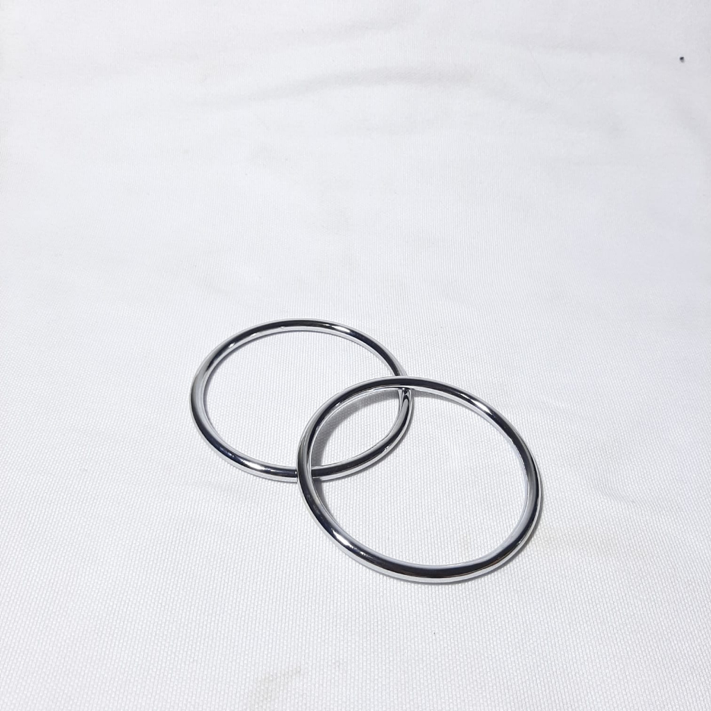 RING O BULAT BESI DIAMETER 8.0 CM PLATING RING GENDONGAN BAYI PLATING PENGAIT CANTELAN KAIN PREMIUM 