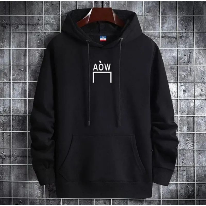 HOODIE PRIA AOW Bahan flecce //Hoodie santai