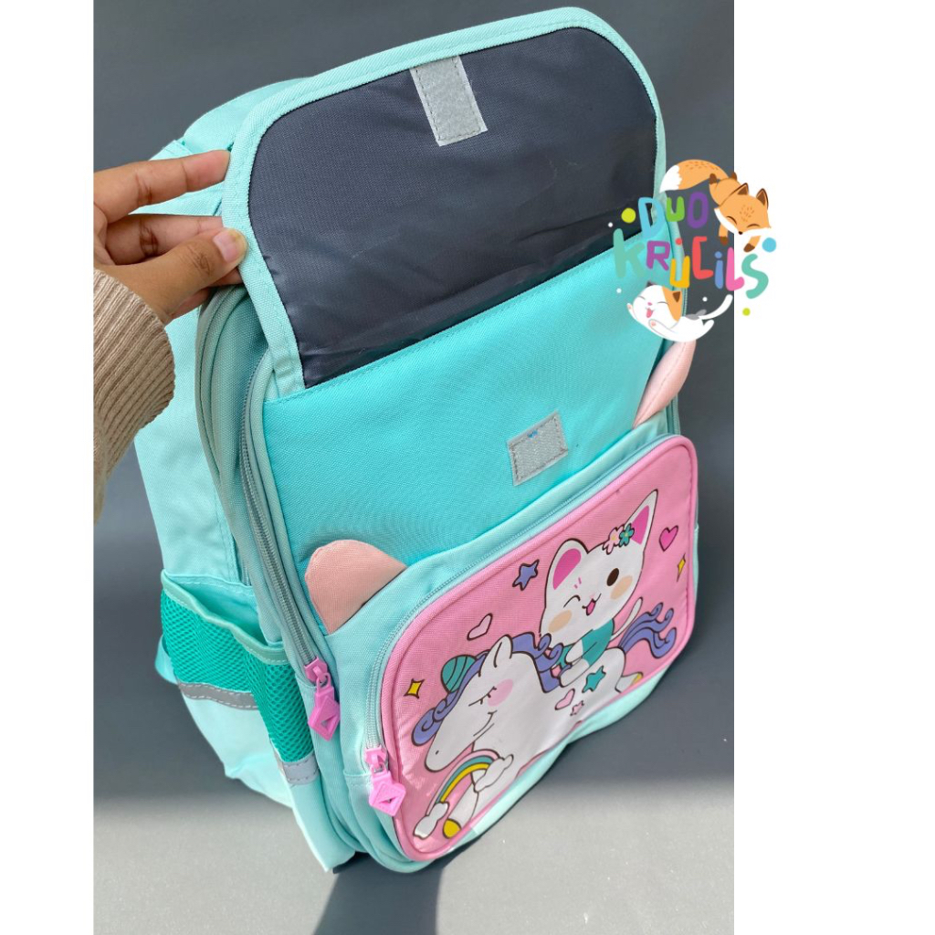 Tas Sekolah anak perempuan SD motif UNICORN CAT by XKWZ