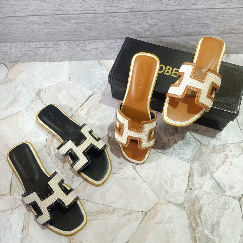 Sandal flat wanita Dobeltop 589