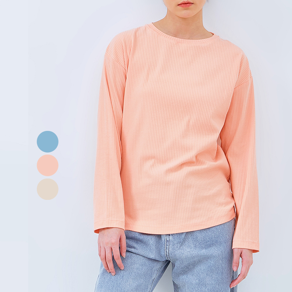 ODIVA Evolet Kaos Lengan Panjang Wanita - 3 Warna