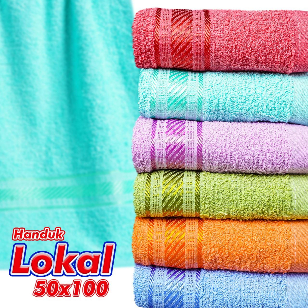 VL - COD MURAH PAKET HANDUK KATUN MINI 2 PCS 40RB/ HANDUK KERAMAS / HANDUK ANAK / HANDUK MULTIFUNGSI UK 50X100 CM