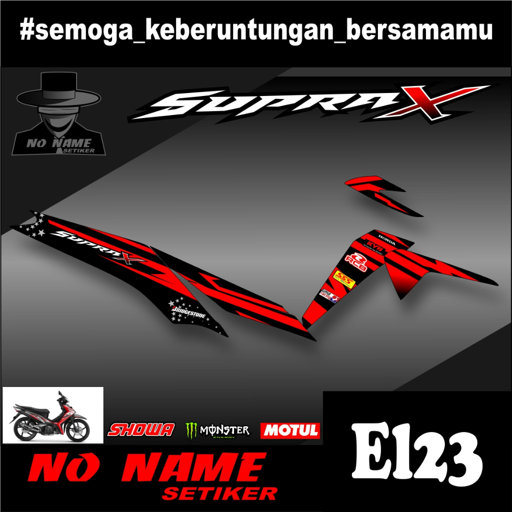 Striping List Variasi Supra X 125 (el23)- Striping List Motor Supra