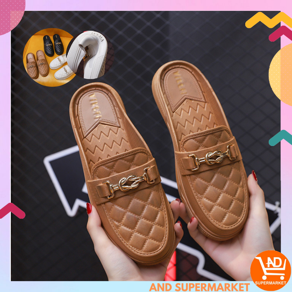 AND / COD / Sandal Slip On Wanita Import Sendal Jalan Cewek Slippers Wanita Kasual Sandal Slop Anak Perempuan Kekinian SPT-39 SPT-68