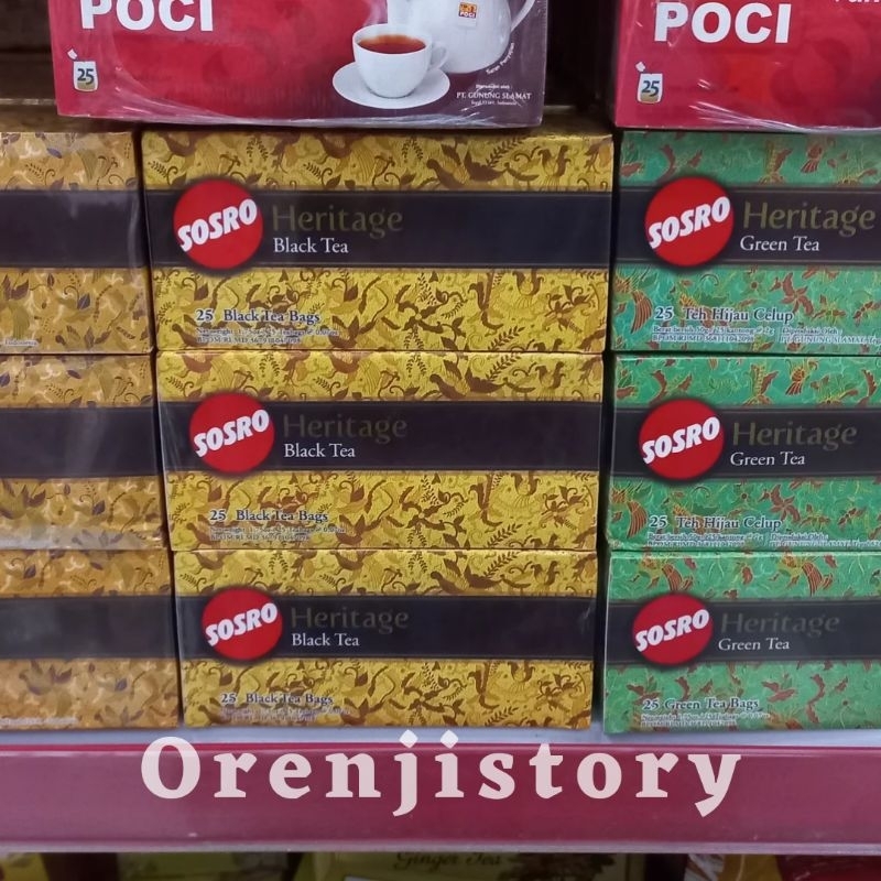 

Teh Sosro Heritage Varian Jasmine tea, Black tea dn green tea
