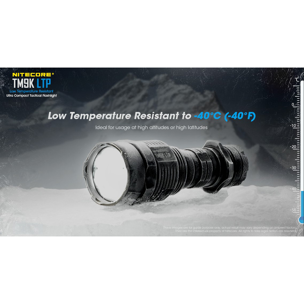 NITECORE Senter Ultra Compact Tactical CREE XP-L2 HD 9800 Lumens - TM9K-LTP - Black