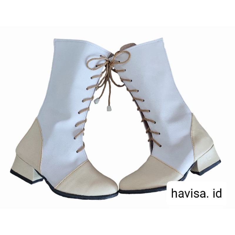 Sepatu kanao cosplay putih cream