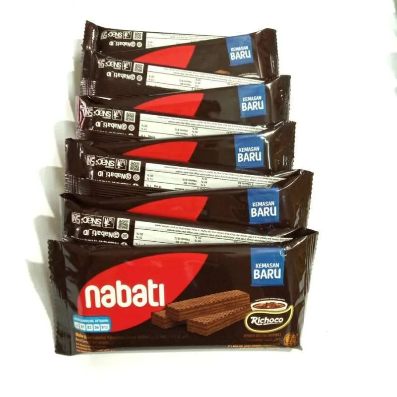 

Nabati Wafer 16gr*10Pcs Krim COKLAT / Richoco Nabati 1 Renteng Chocolate