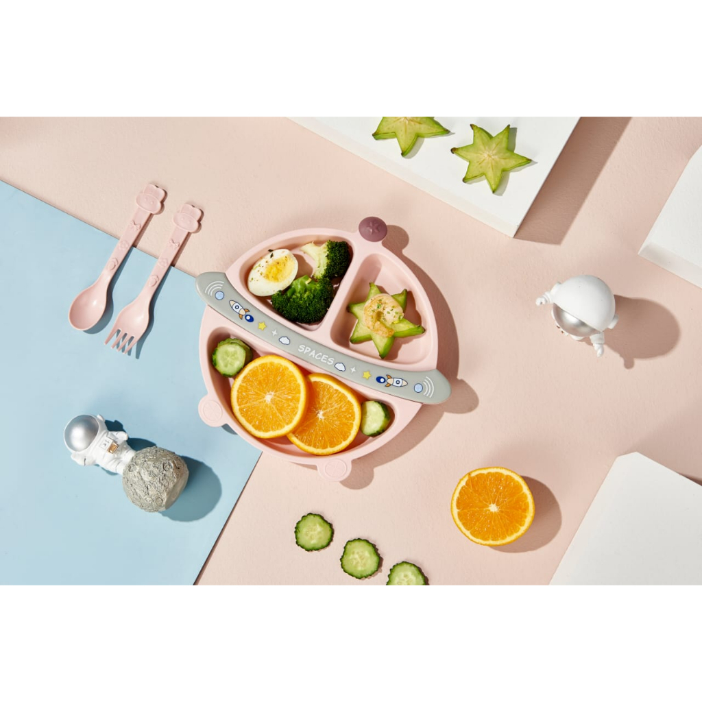 MARKASS BPA FREE PIRING MAKAN  BAYI ANAK KARAKTER ASTRONOT 6542