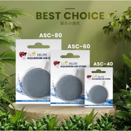 MORI ASC 80 BATU AERATOR BULAT PIPIH AIRSTONE ASC80 GEPENG OKSIGEN AQUARIUM KOLAM