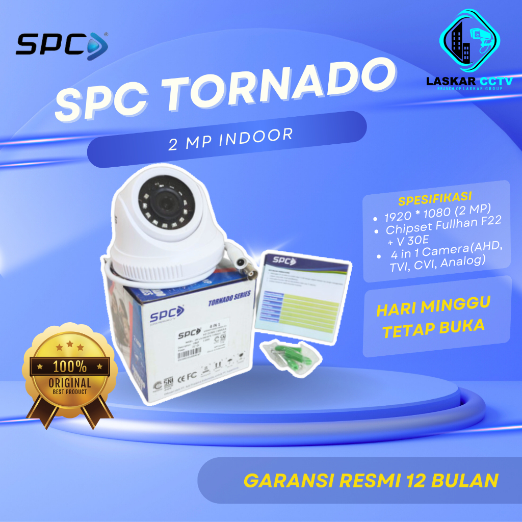 KAMERA CCTV SPC 2MP TORNADO SERIES INDOOR
