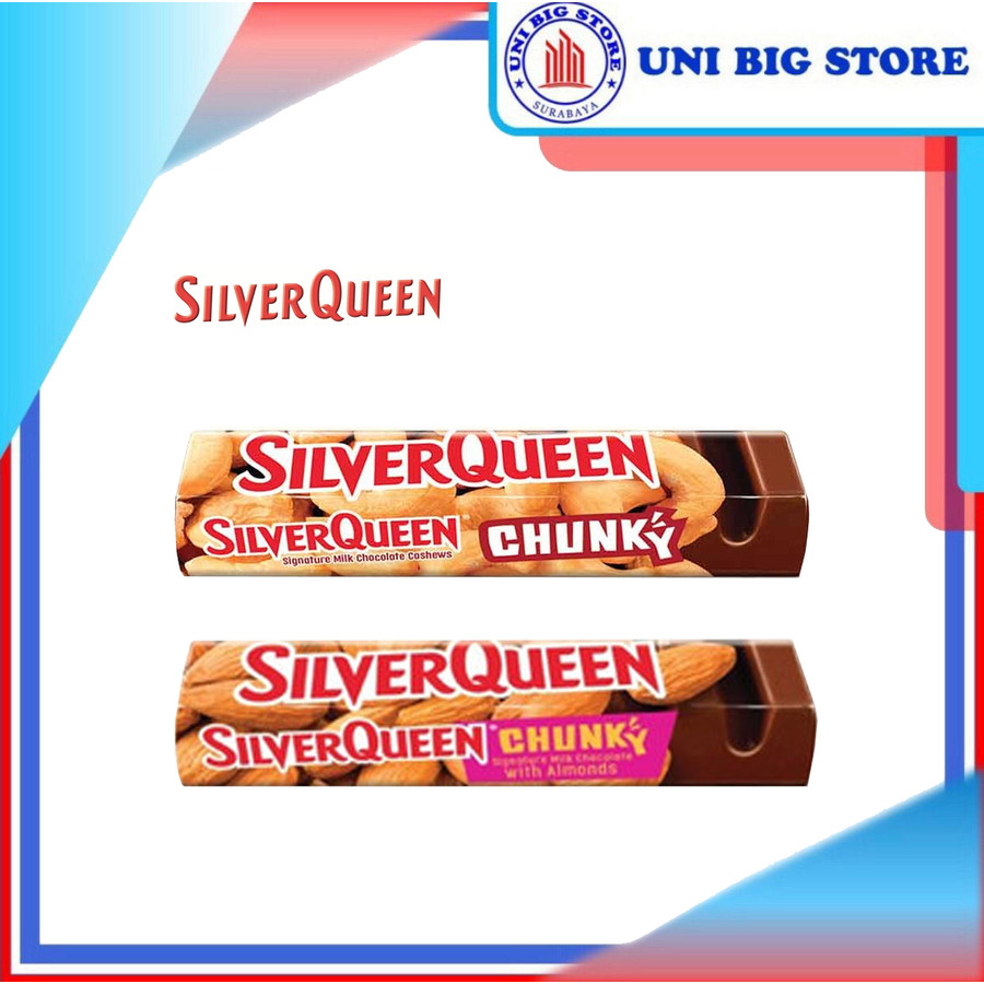 

Silverqueen Silver Queen Chocolate Chunky Almond Bar 30 gr Coklat
