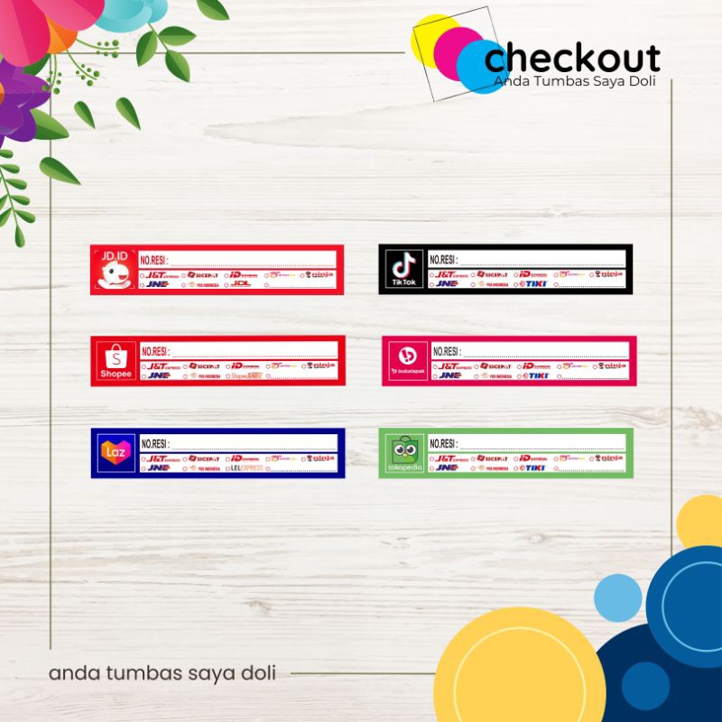 

Stiker Nomor Resi Kode Booking Full Ekspedisi