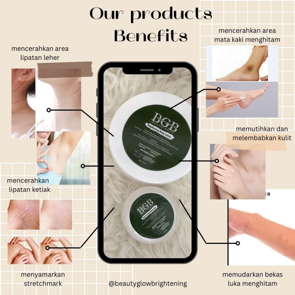 PAKET LOTION BGB HANDBODY BEAUTY GLOW BRIGHTENING