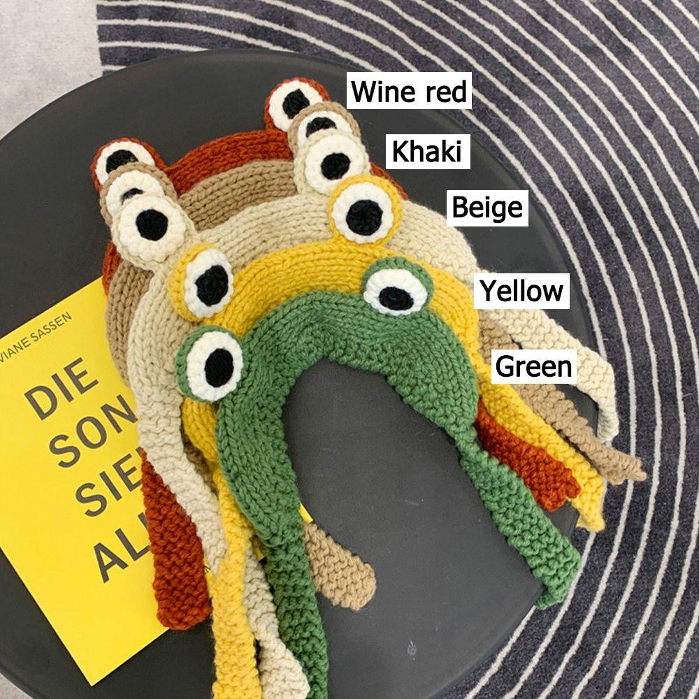 Winter Cute Frog Hat Women Photography Prop Baby Anime Hat Scarf
