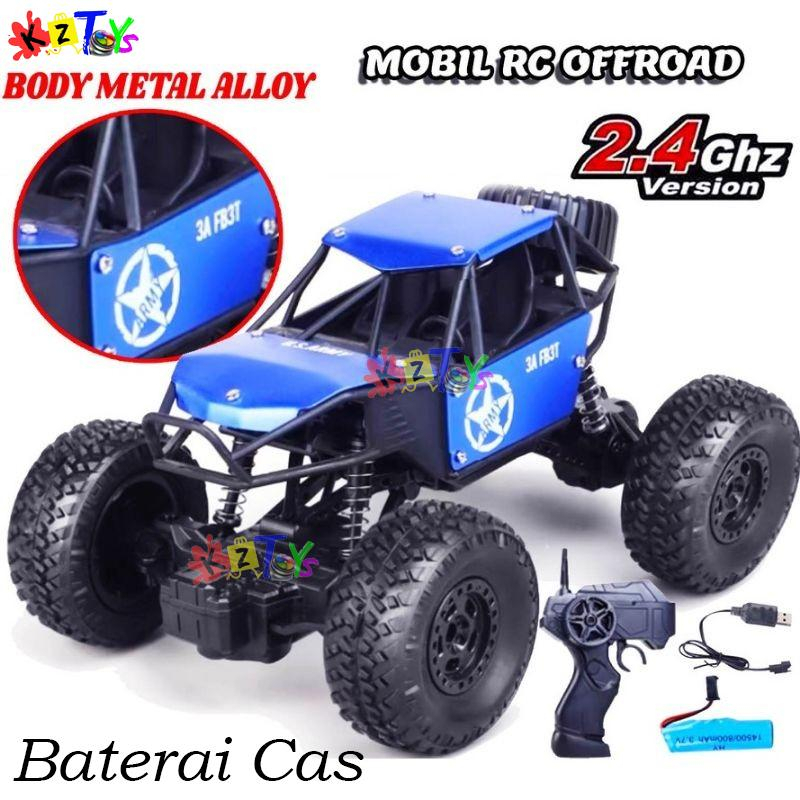 RC OFF ROAD MAINAN REMOTE CONTROL 1:20 ROCK CRAWLER ARMY BODY METAL ARMY