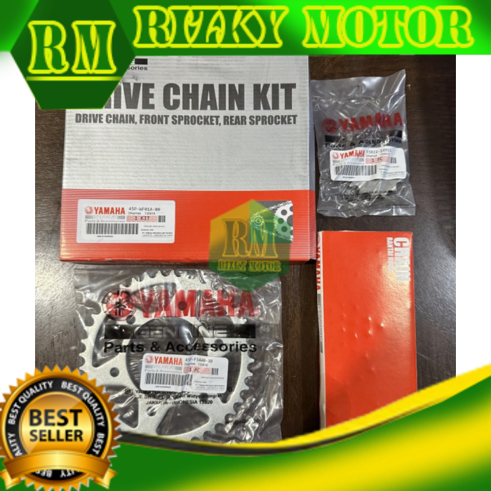45P GEAR SET GEARSET RANTAI PAKET MOTOR BYSON BISON GIR KARBU GIRSET Istimewa RM5411