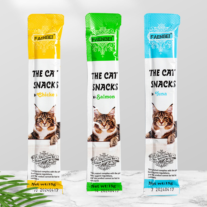 【Cat7】Snack Kucing Cat Strip Cemilan Kuing Kecil dan Kucing Besar Snack Hewan Peliharaan 15g/strip