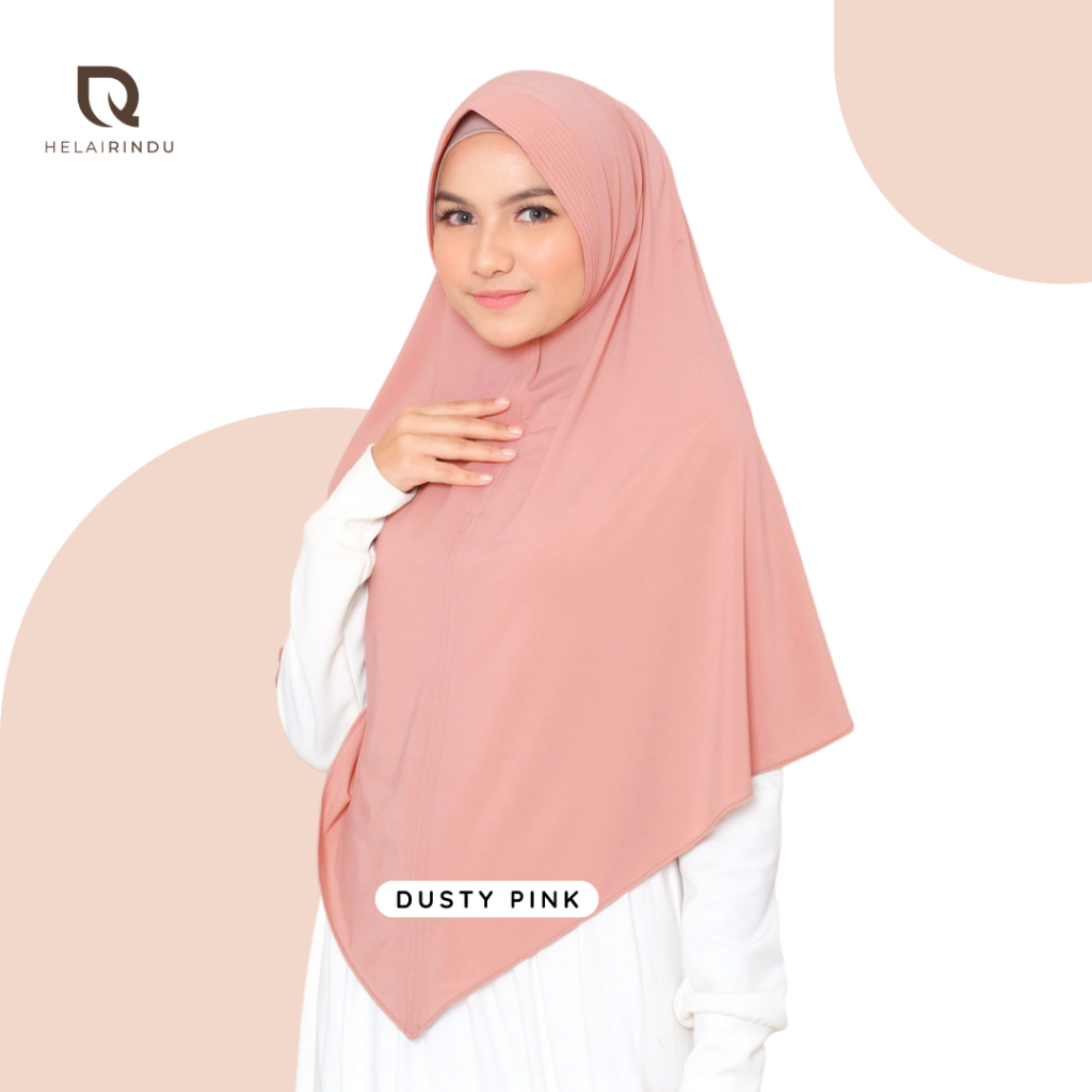 𝐇𝐄𝐋𝐀𝐈𝐑𝐈𝐍𝐃𝐔 - Kerudung Sport Hijab Instan Jersey Dara