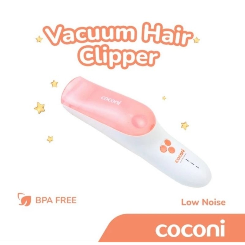 COCONI No Mess Vacuum Baby Hair Clipper / Alat Cukur Rambut Bayi  Dewasa