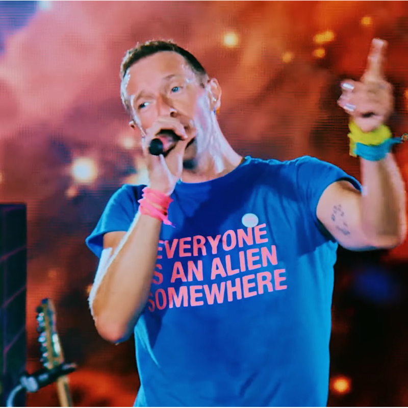 MUSIC OF THE SPHERES WORLD TOUR TEE | EVERYONE IS AN ALIEN SOMEWHERE TEE | KAOS COLDPLAY | KAOS KONS