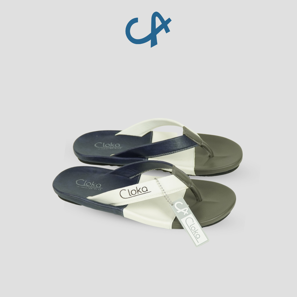 Sandal Jepit Size Jumbo Pria Dewasa Kasual Distro Sendal Cowok Anti Slip Anti Licin Ringan Kekinian - Cloka Cava