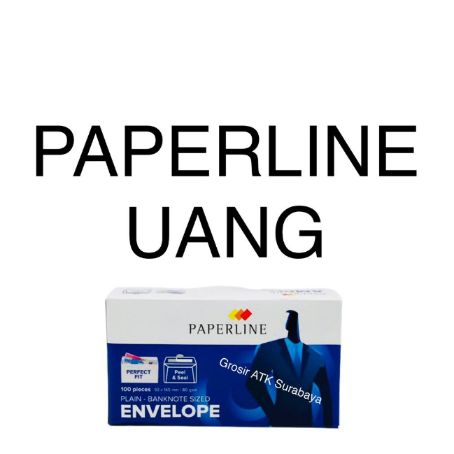 

Amplop Paperline Buklet Ukuran Uang Putih Polos 92 x 165 mm Dengan Lem